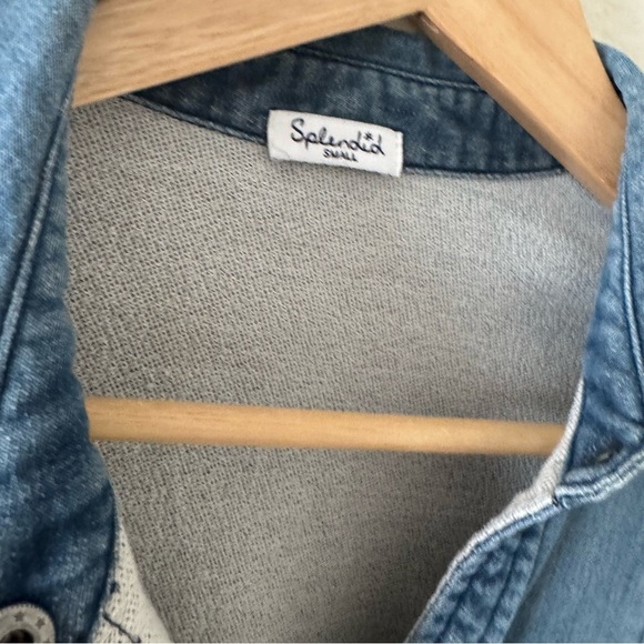 Splendid Cesaire Blue Indigo Shirt Dress - Picture 3 of 4